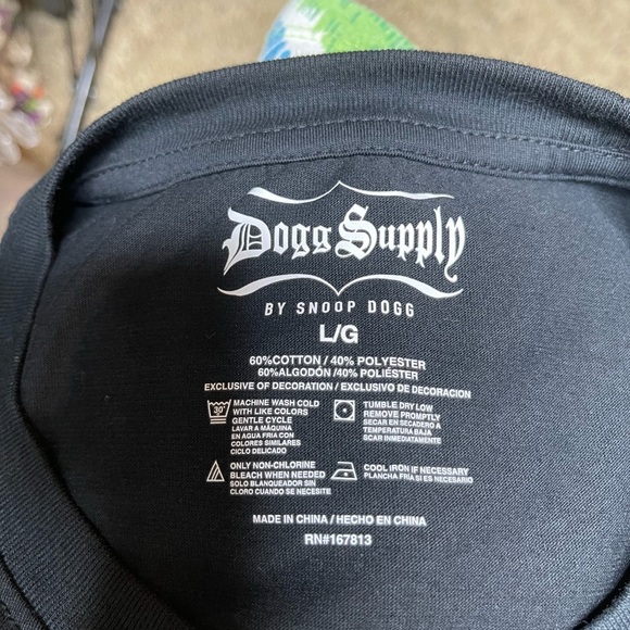 Dogg Supply by Snoop Dogg black graphic colorful L size t-shirt drip turntable - Picture 5 of 5